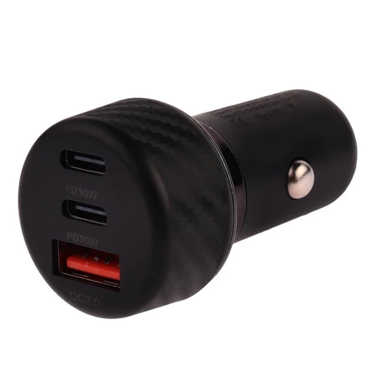 شارژر فندکی 60 وات سه پورت اکسیژن مدل AC-06