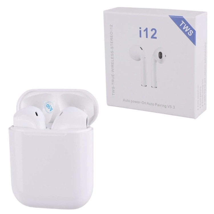 هدفون بیسیم مدل i12 - TWS