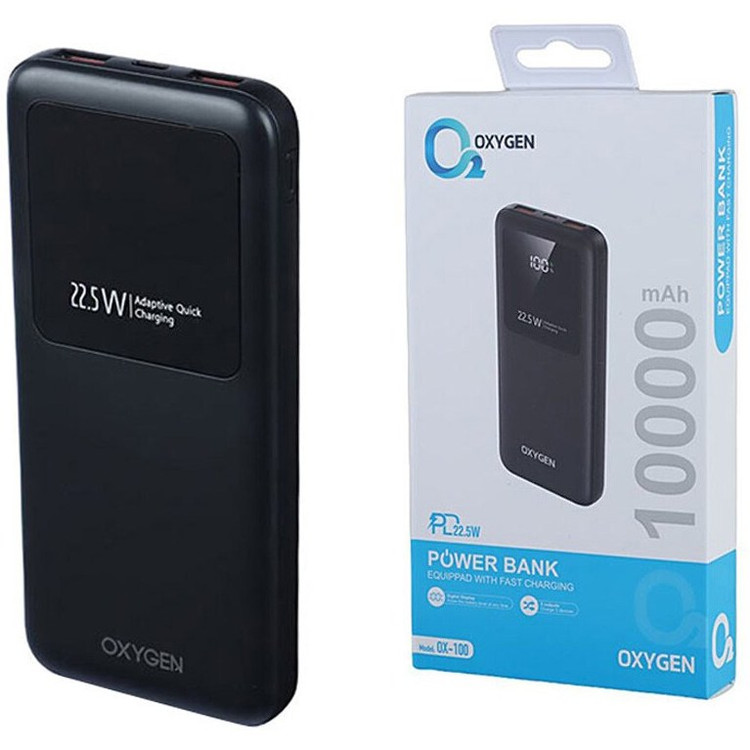 پاوربانک 22.5 وات اکسیژن مدل OX-100 ظرفیت 10000