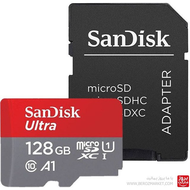 کارت حافظه سندیسک ظرفیت128 گیگابایت کلاس10 سرعت100MB